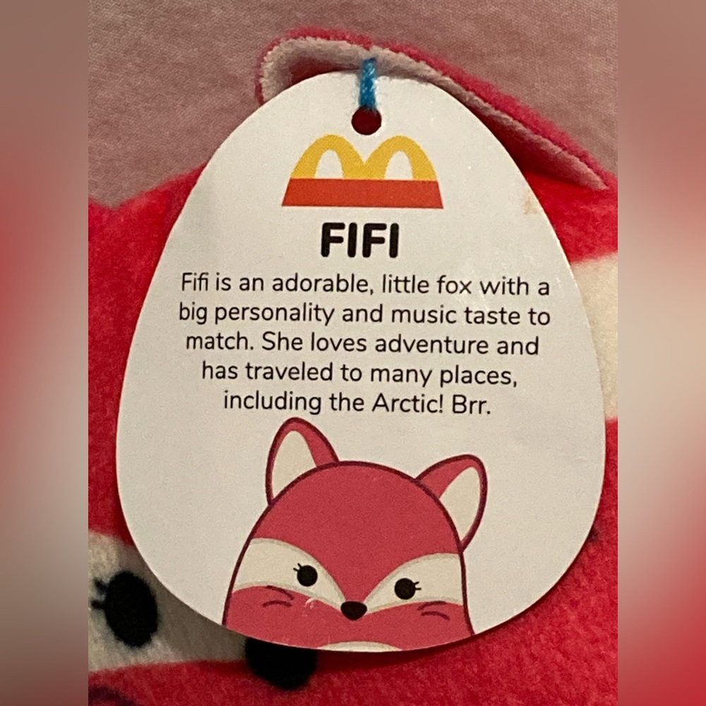 Four Squishmallows McDonald's Happy Meal Collectible 2023 Archie Fifi Hans Sunny - Picture 11 of 14
